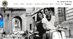 Desktop Screenshot of italianaromacoffee.co.uk